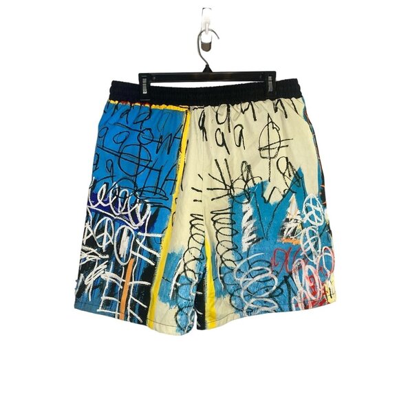 Reason by Basquiat Swim Shorts Bird On Monkey mens swim trunk size 2XL - Picture 2 of 10